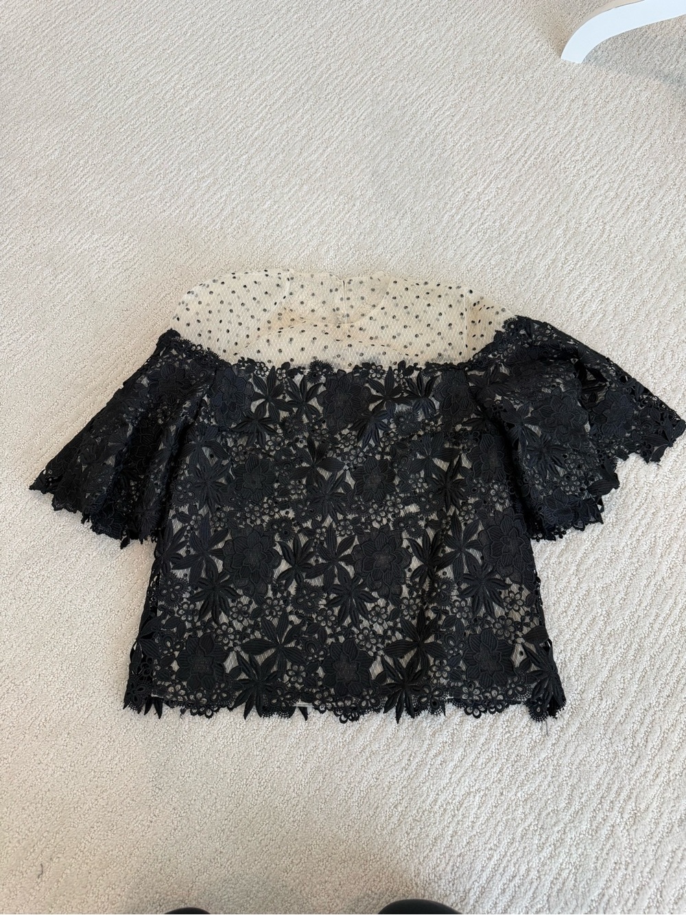 Monique Lhullier resort 2018 vogue runway lace top blouse size 4 - Picture 13 of 15